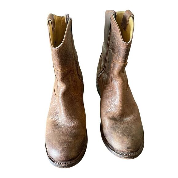 Justin Brown Leather MSL105 Western Cowgirl Work Boots Women’s Size 7.5B 7.5 B - Picture 4 of 8